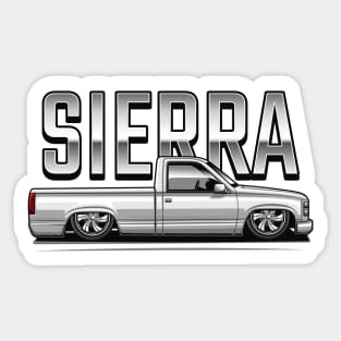 The Sierra Pickup Truck (Summit White) Sticker